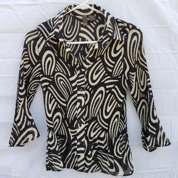 Sere Nade Accordian Pleated Blouse - Picture 1 of 5